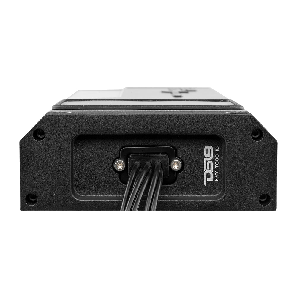 DS18 NVY 4-Channel Full-Range IP67 Marine and Powersports Amplifier 200 x 4 @ 4-Ohm Watts Rms