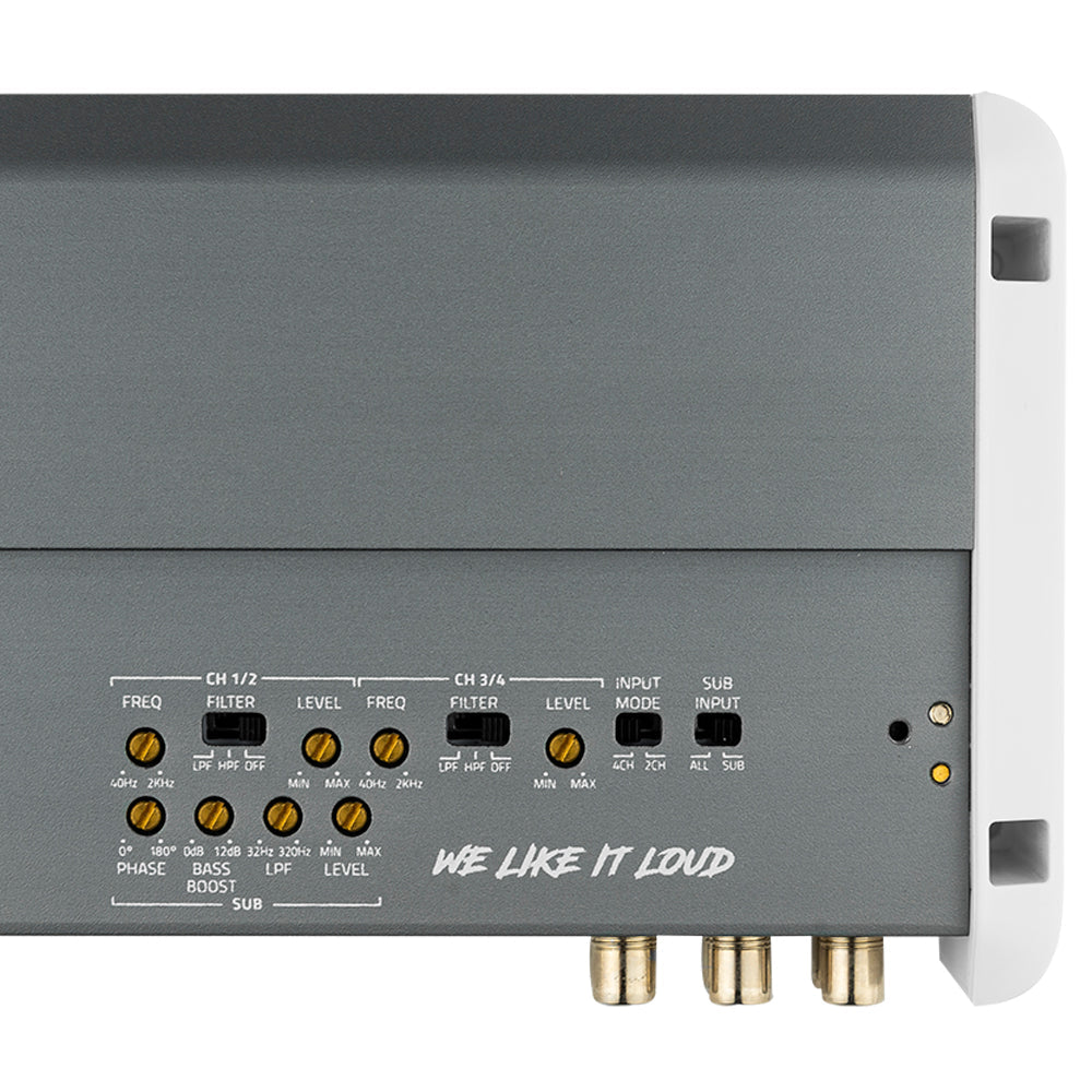DS18 NXL 5-Channel Full-Range Class D IP55 Marine Amplifier 4 x 150 @ 4-Ohm and 1 x 600 watts RMS @ 2 Ohm