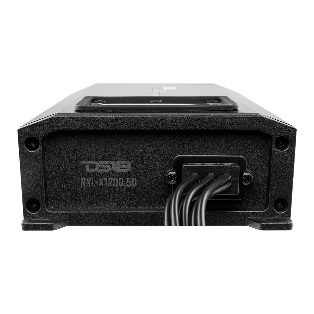 DS18 HYDRO NXL-X1200.5D 5-Channel Marine Waterproof Amplifier - Class D Full-Range 4 x 200 Watts RMS @ 2 Ohms 2800 Watts Peak