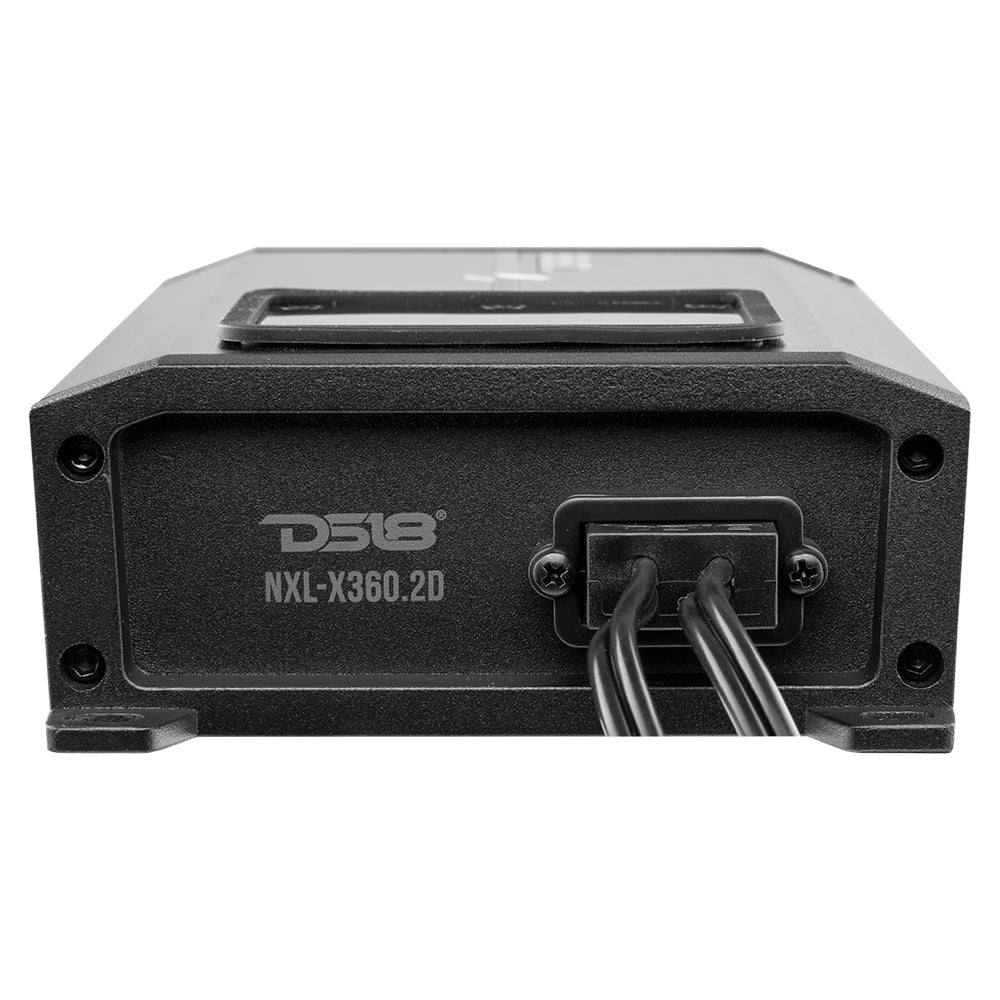 DS18 NXL 2-Channel Full-Range Class D IP67 Marine and Powersports Amplifier 2 x 180 Watts Rms @ 4-Ohm