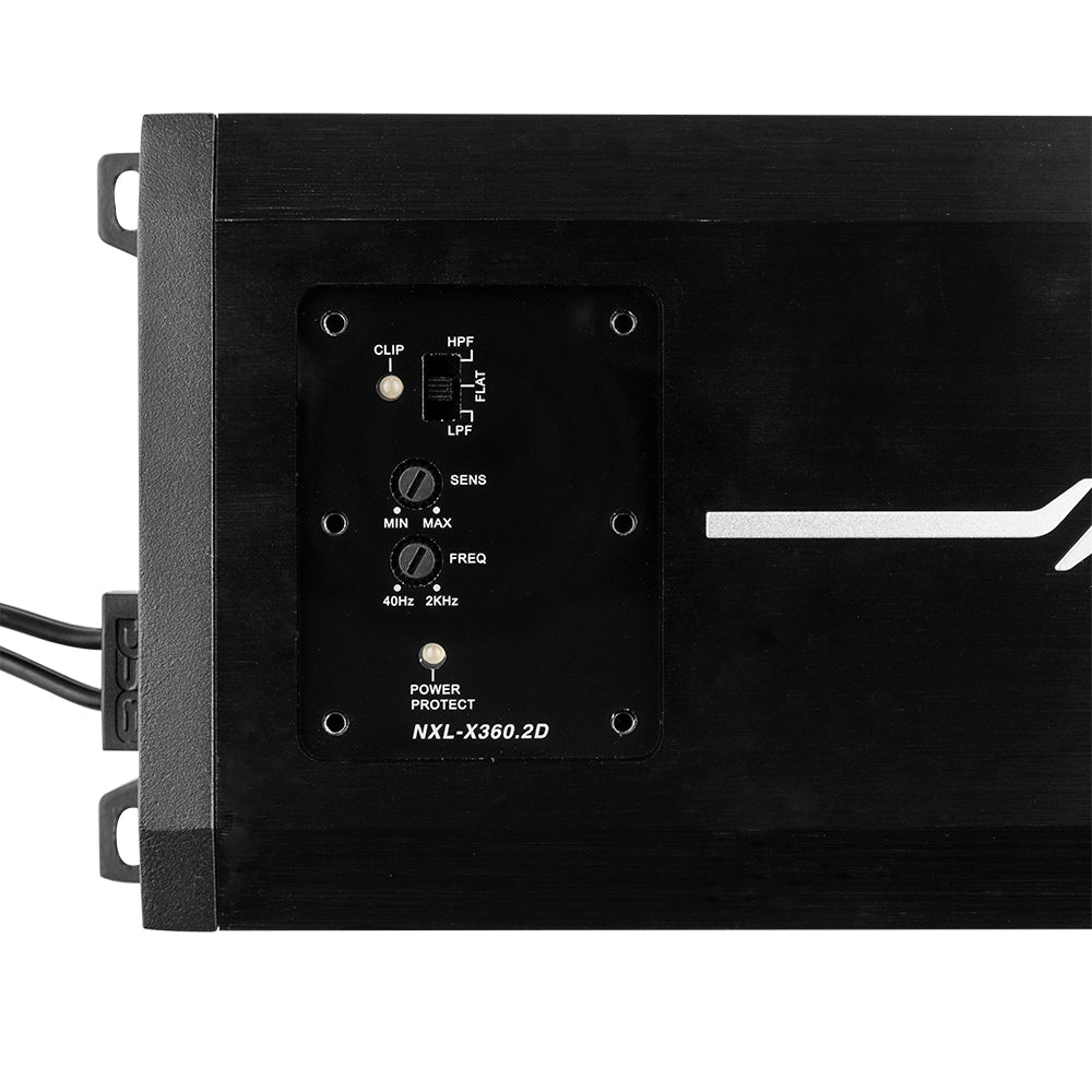 DS18 NXL 2-Channel Full-Range Class D IP67 Marine and Powersports Amplifier 2 x 180 Watts Rms @ 4-Ohm