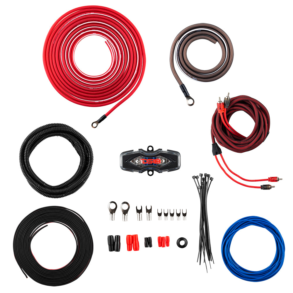 DS18 8-GA OFC 100% Copper Amplifier Installation Kit