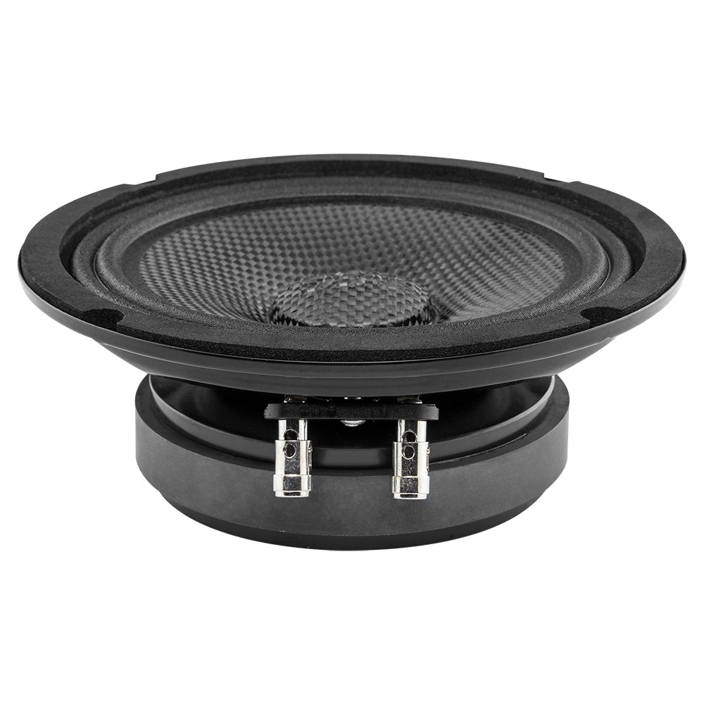 PRO 6.5” Shallow Mid-Bass Loudspeaker with Carbon Fiber Water-Resistant Cone | 250W RMS 4-Ohm