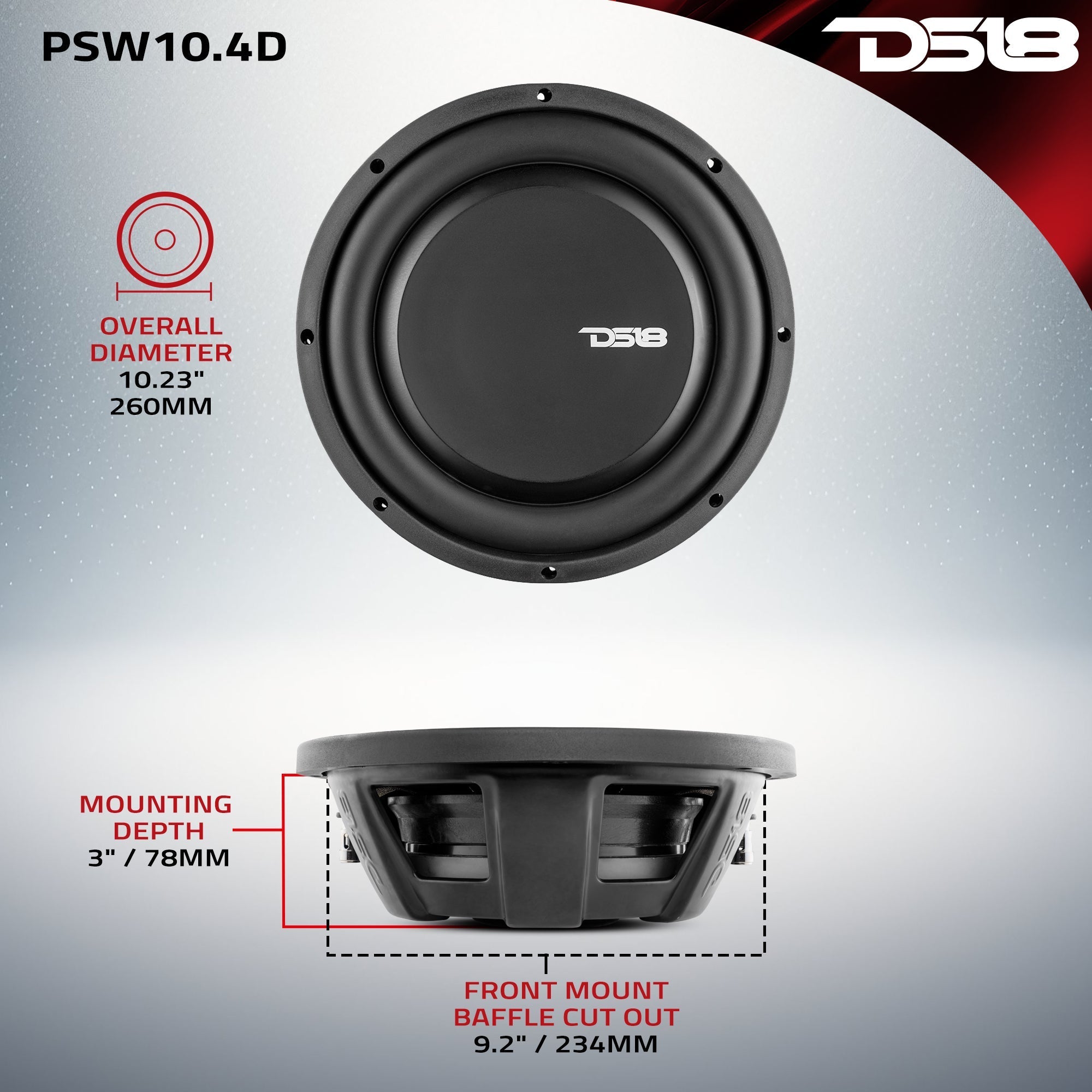 PS Shallow-Mount Water Resistant 10