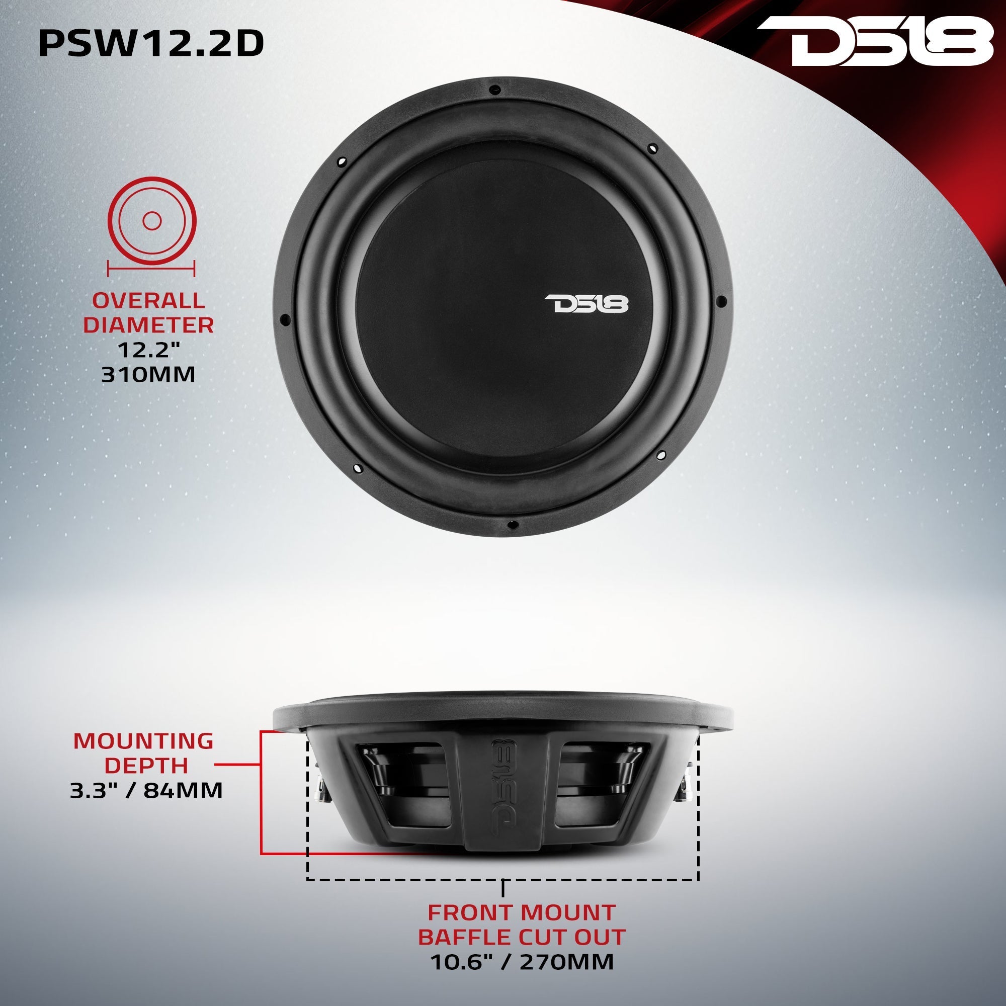 PS Shallow-Mount Water Resistant 12