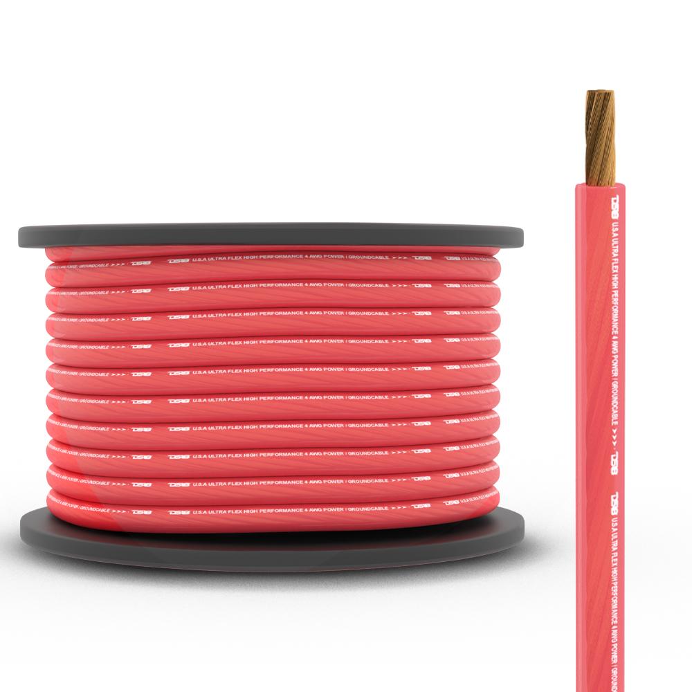 DS18 4-GA CCA Ground, Power Cable, 100 Feet