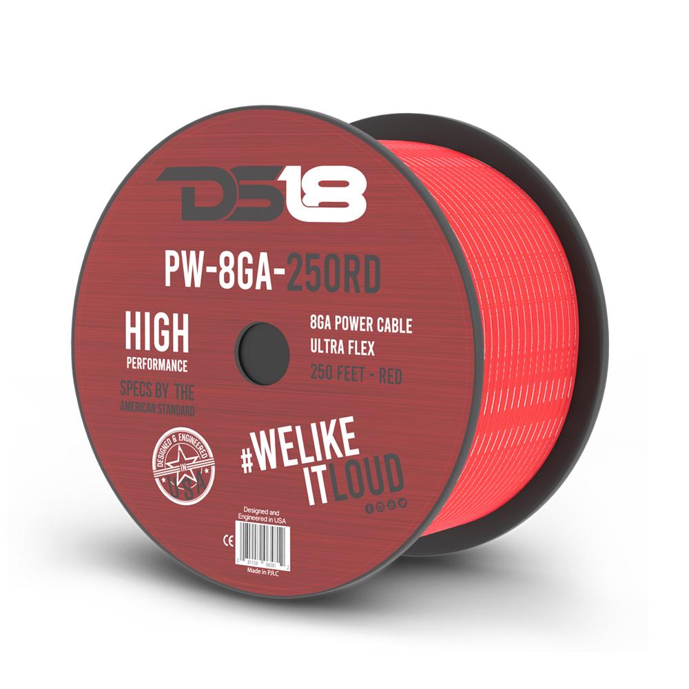 DS18 8-GA CCA Ground, Power Cable, 250 Feet