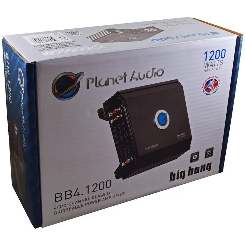 Planet Audio BB4.1200 Big Bang 4-Channel 1200W Class D Car Amplifier