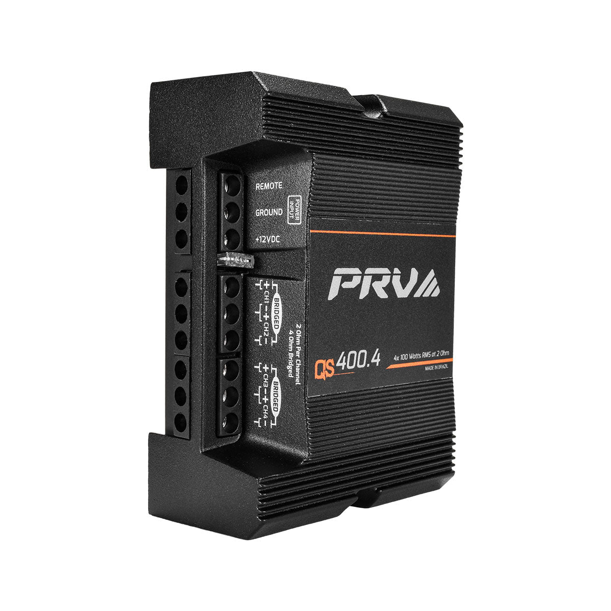 PRV Audio QS400.4 2 Ohm Mini Compact 4 Channel Car Audio Amplifier 4 x 100 Watts RMS at 2 Ohm
