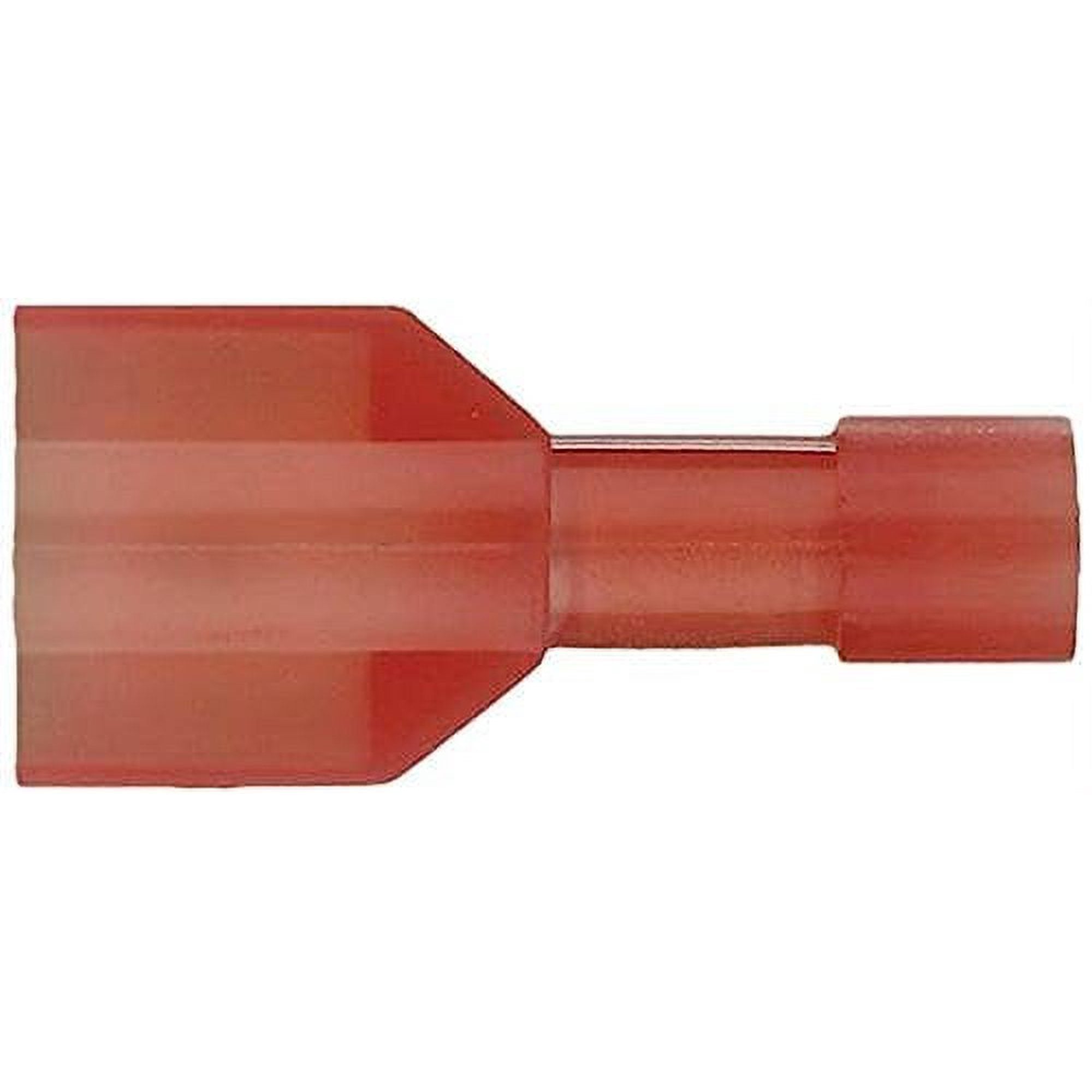 RNMD250F Fully Insulated Nylon Male Connector 22/18 Gauge .250, Red