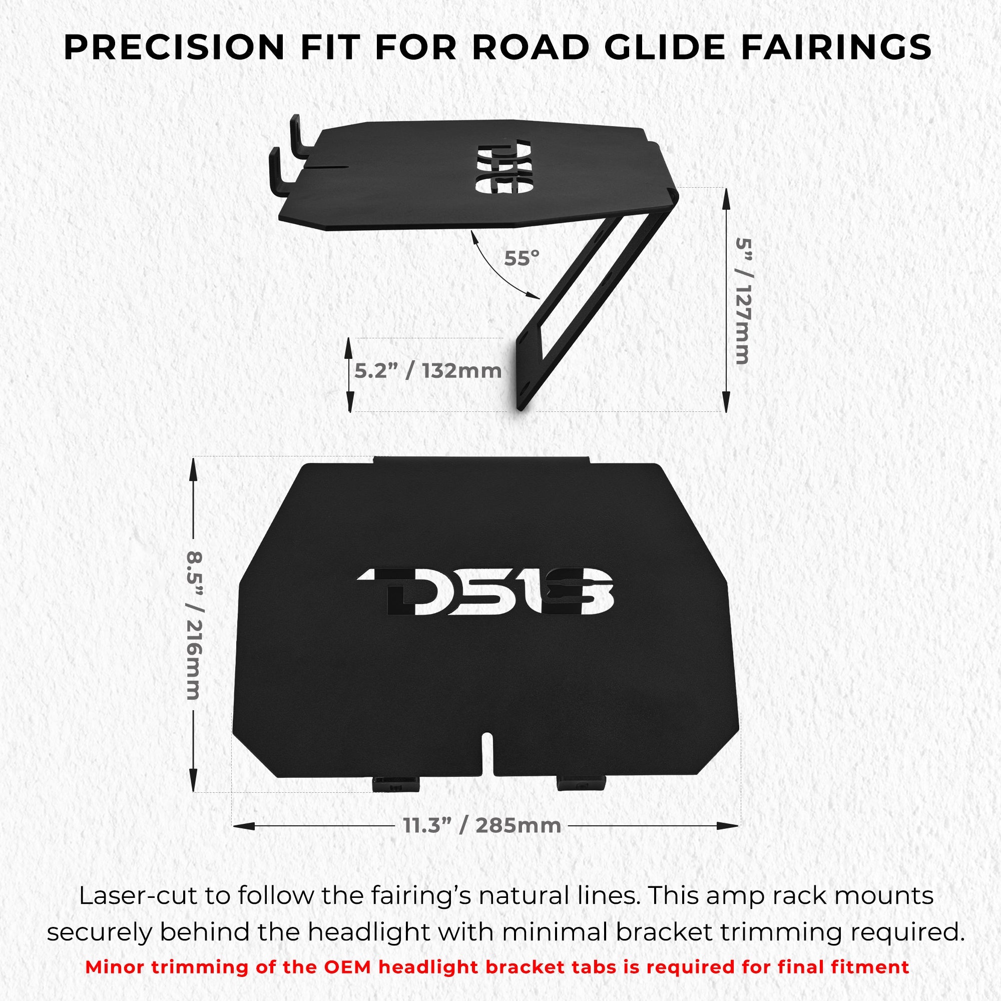 Harley-Davidson Road Glide Amplifier Rack for models 2014–2023