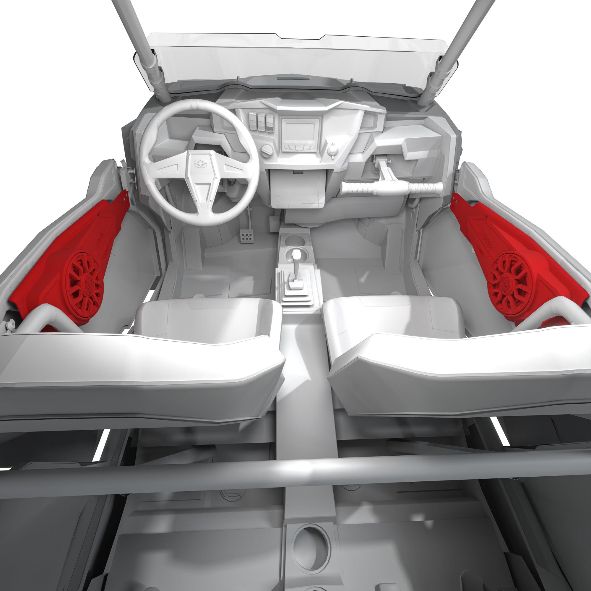 Polaris Front Door Panels Loaded with 6.5