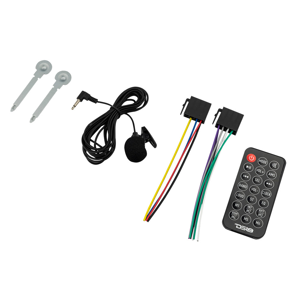 DS18 Single-DIN Digital Media Receiver Mech-Less Player, Bluetooth, Dual USB ,7 Volt Preouts