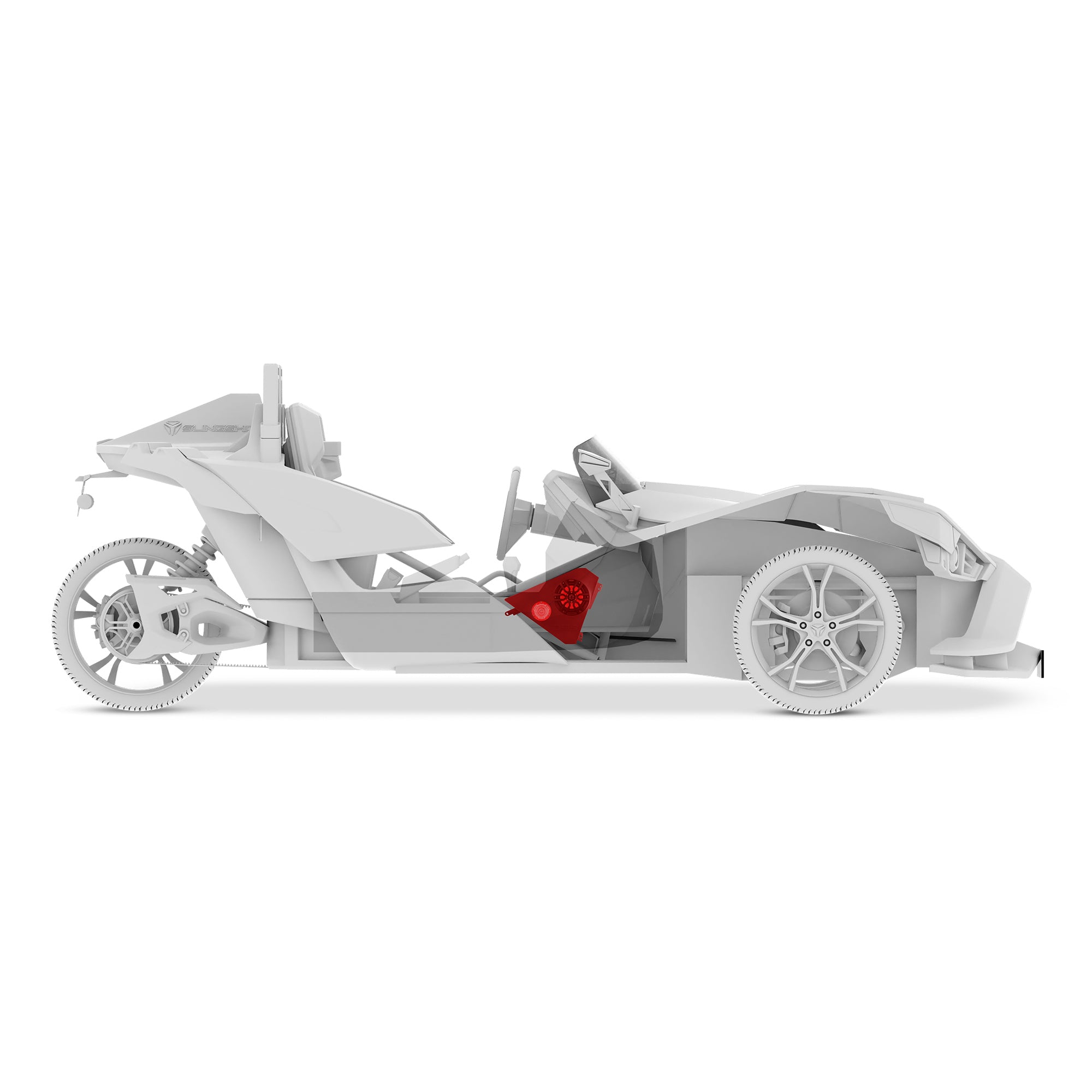 DS18 Polaris Slingshot Front Kick Panel 2 X 6.5