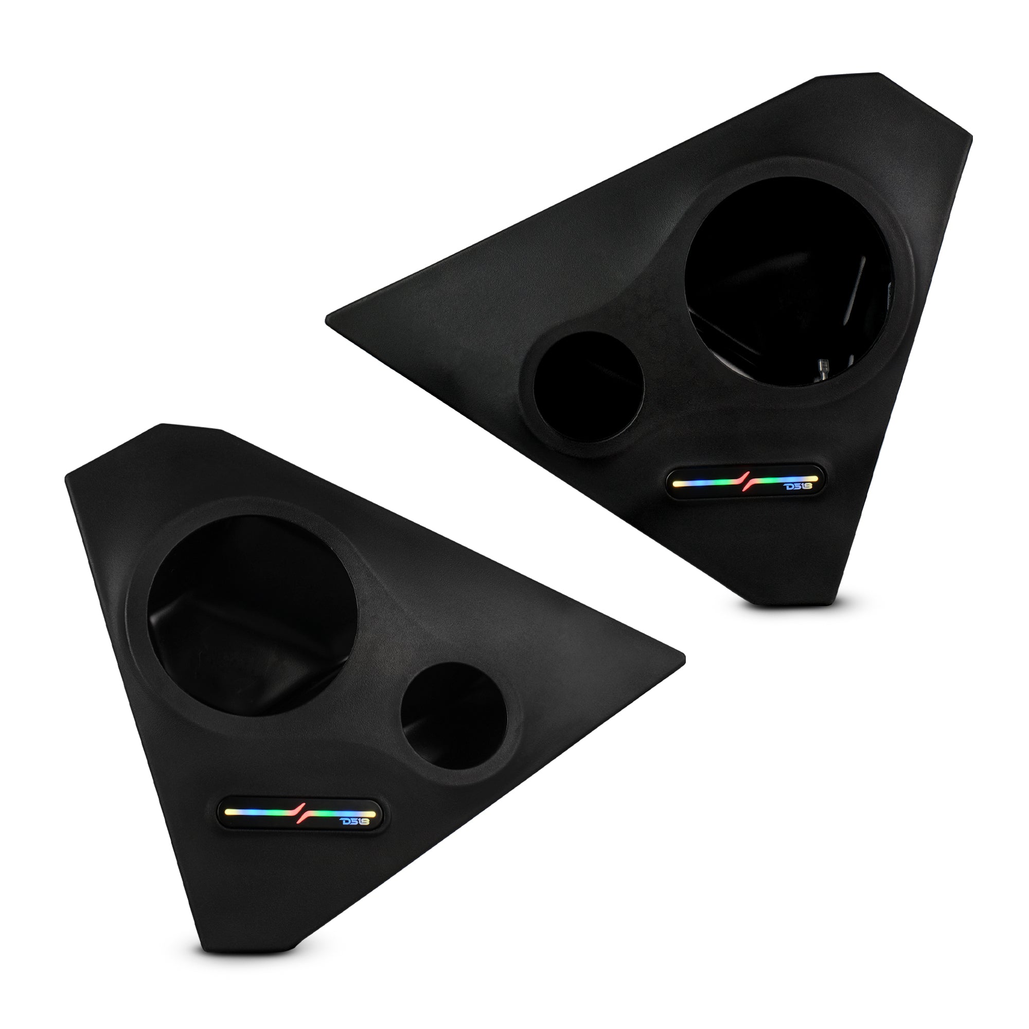 Polaris Slingshot Front Kick Empty Panel Pods With Digital LED Lights fits 2 x 6.5