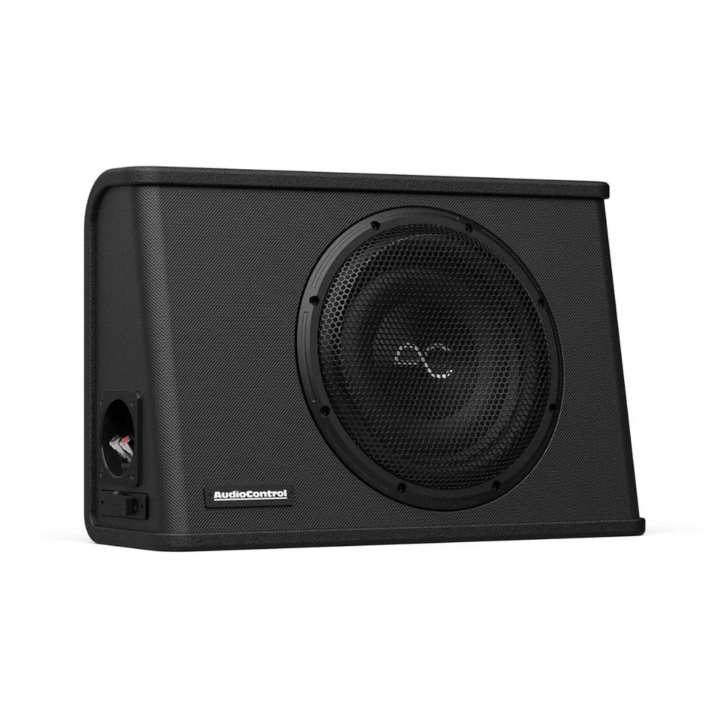 AudioControl 400 Watt (RMS) Space Series Sealed Wedge Subwoofer Box Enclosure (400 Watt RMS/600 Watt Max) | 10