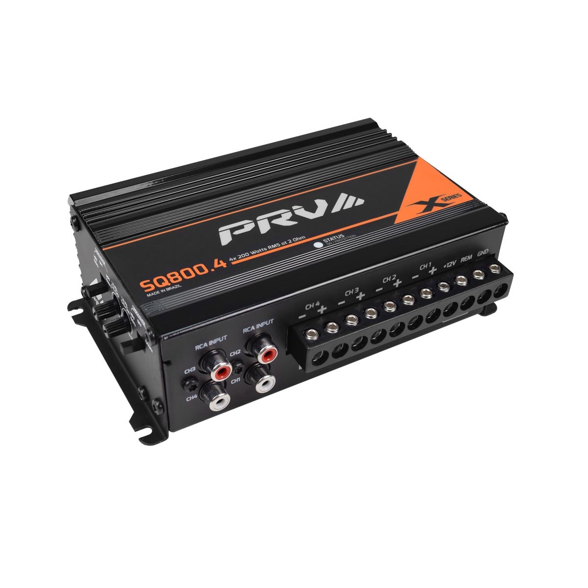 Prv Audio SQ800.4 2-Ohm 4-Channel Mini Full Range Amplifier 800 Watts