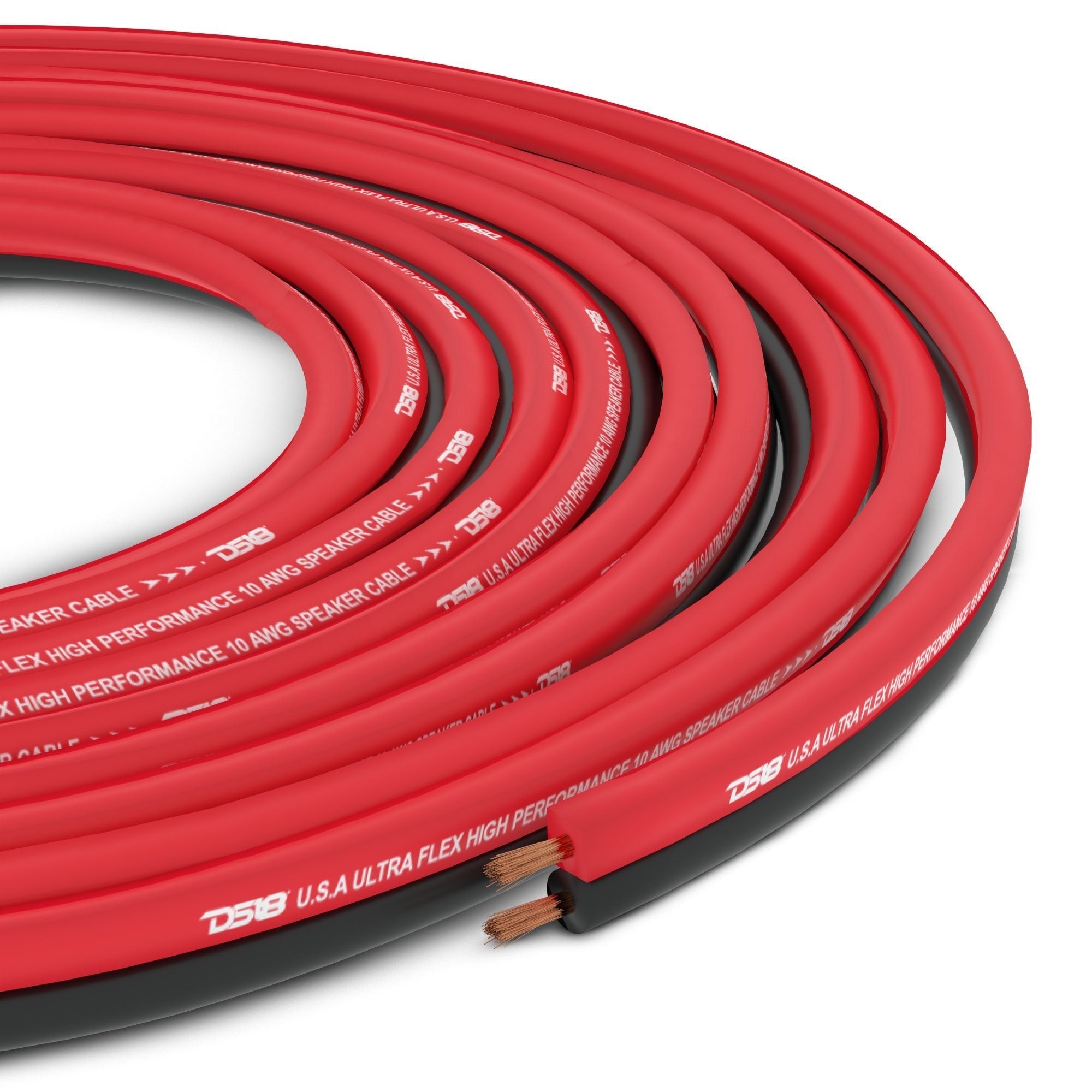 DS18 SW-12GA-100RB 12-GA Ultra Flex CCA Speaker Wire 100 Ft