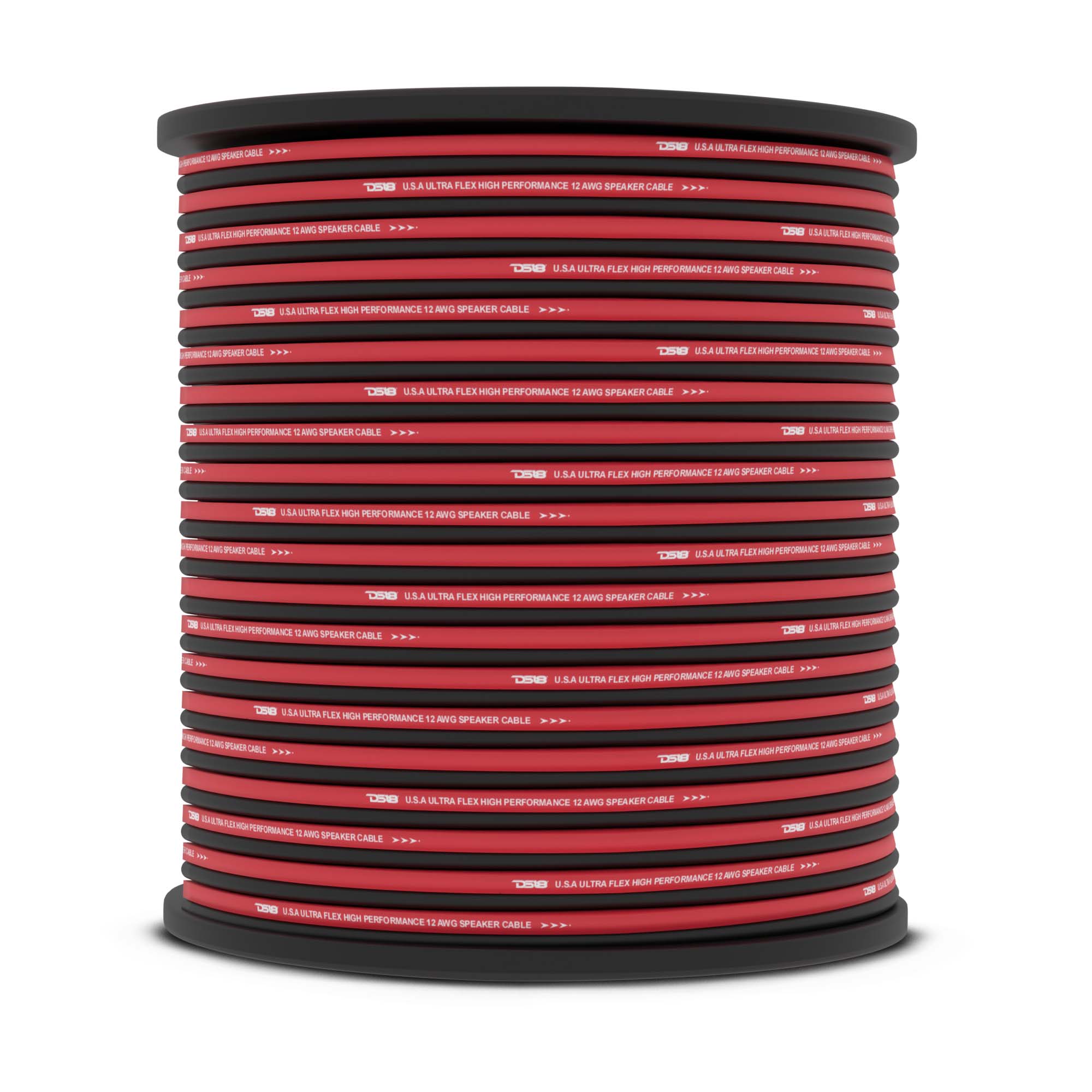 DS18 12-GA Speaker Wire 500 Feet - Red