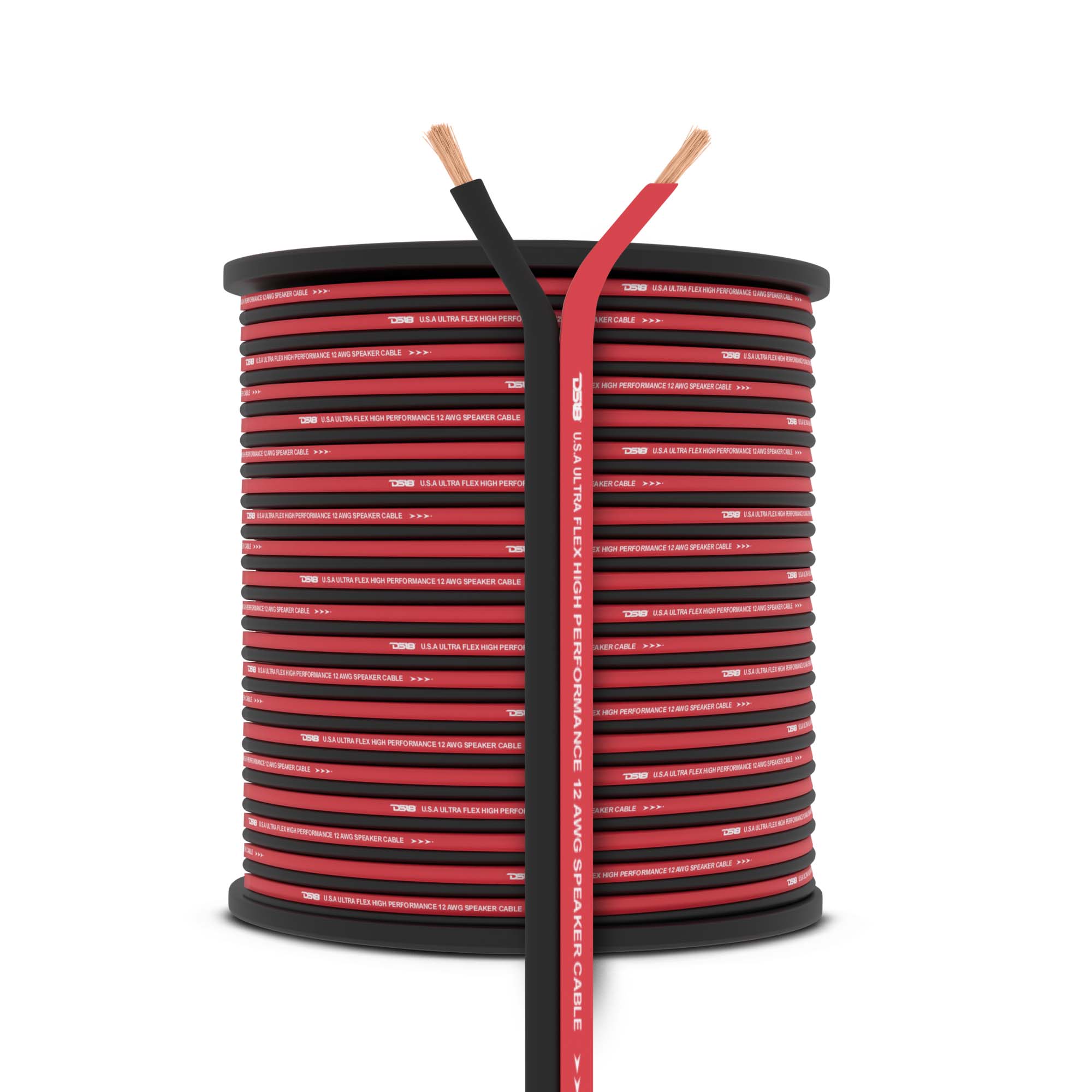 DS18 12-GA Speaker Wire 500 Feet - Red