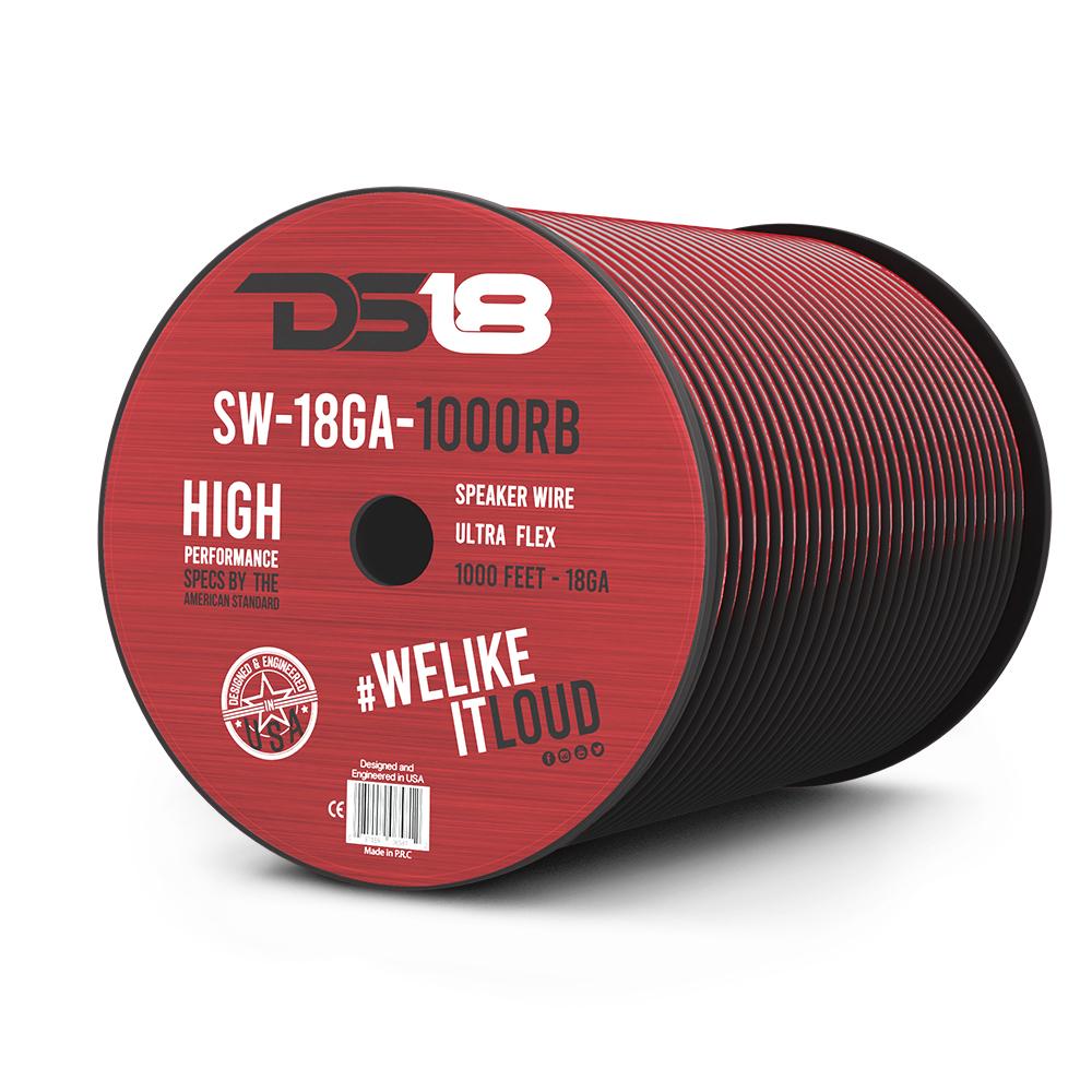 DS18 18-GA Speaker Wire 1000 Feet Red
