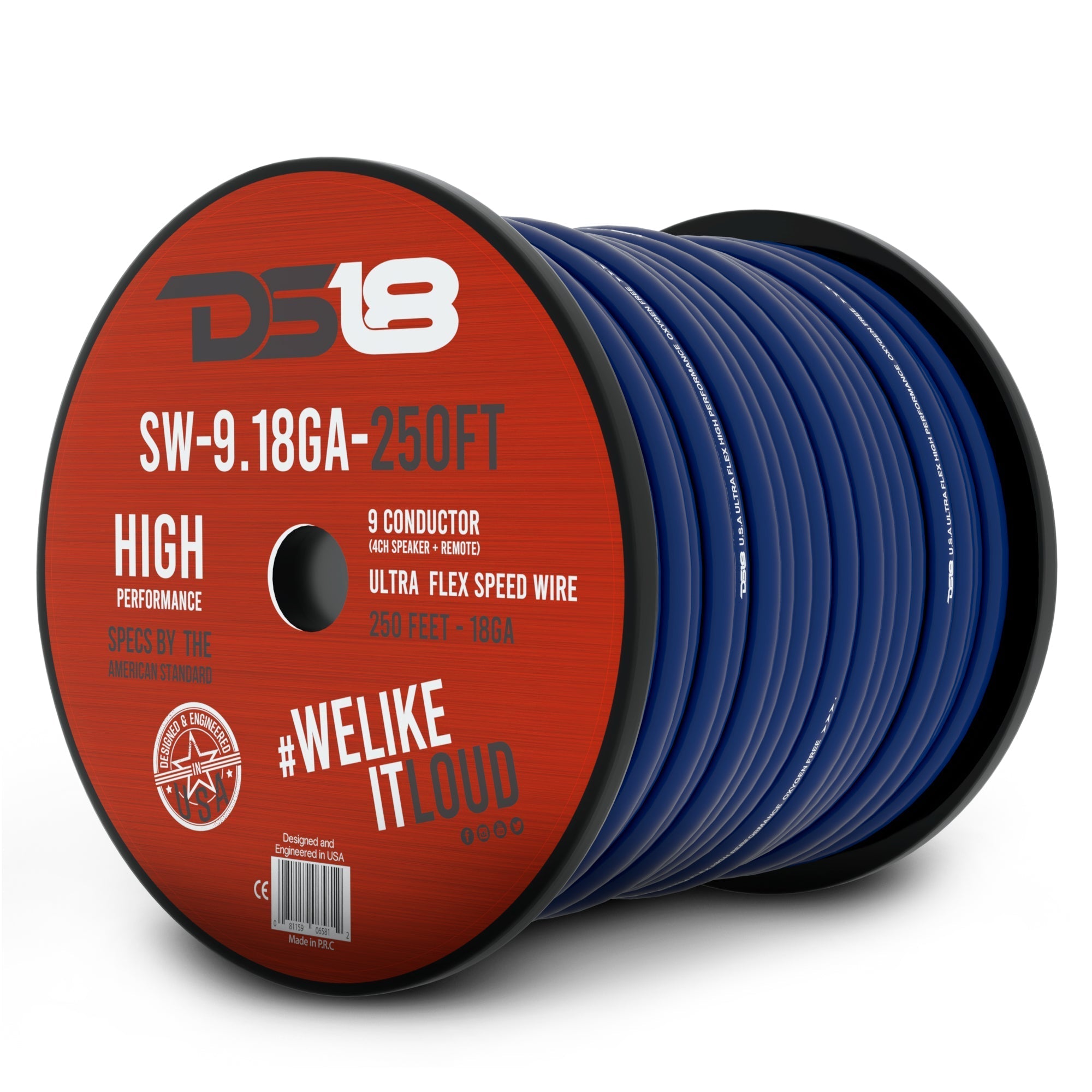 DS18 9 X 18-GA Speed Speaker Wire 250 Feet