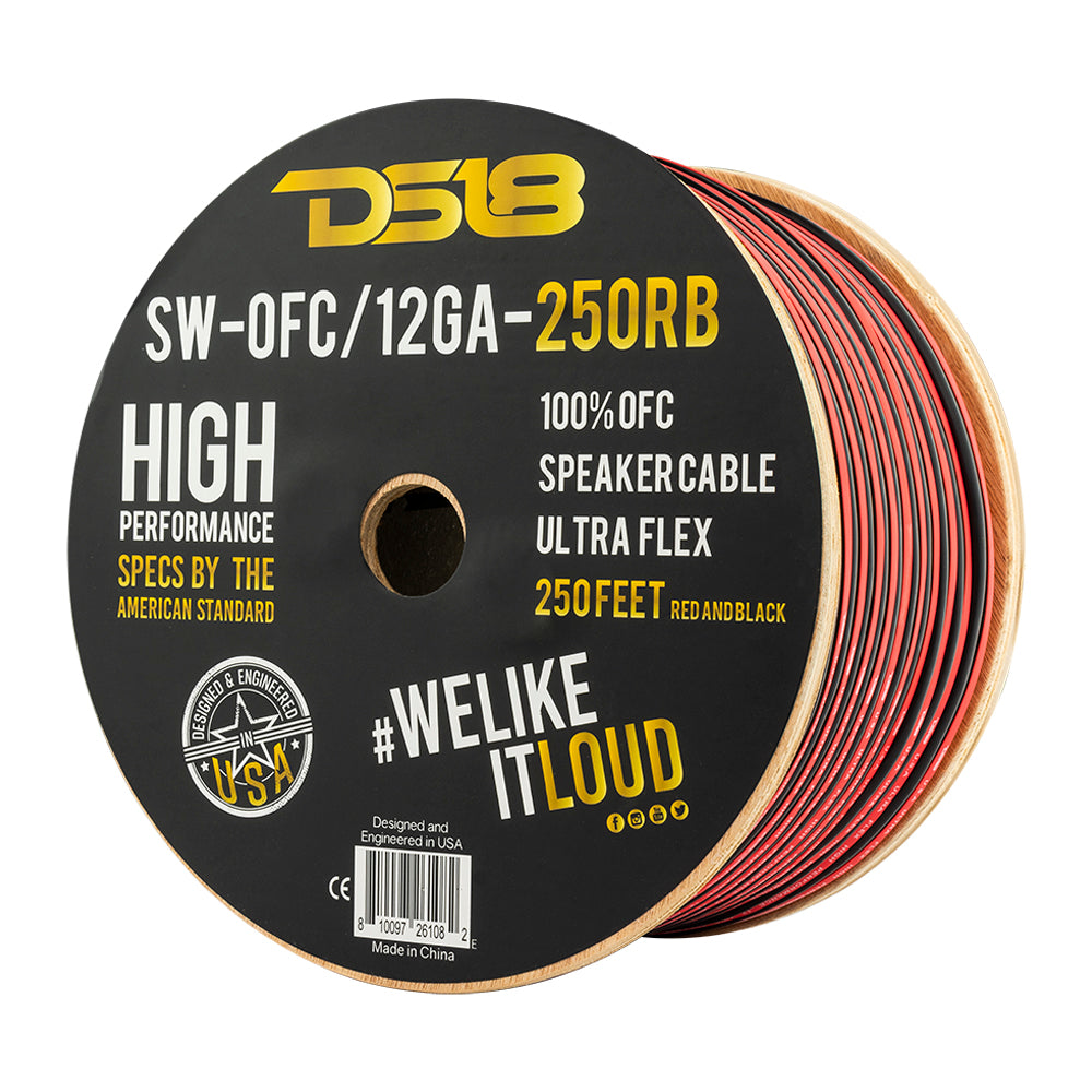 DS18 12-GA OFC 100% Copper Speaker Wire 250 Feet