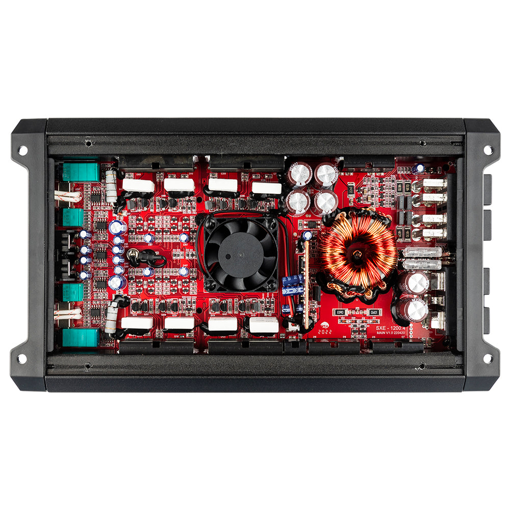 DS18 SXE 1200.4 Class A/B 4-Channel Full-Range Car Amplifier 4 x 60 RMS @4 Ohm 1200 Watts