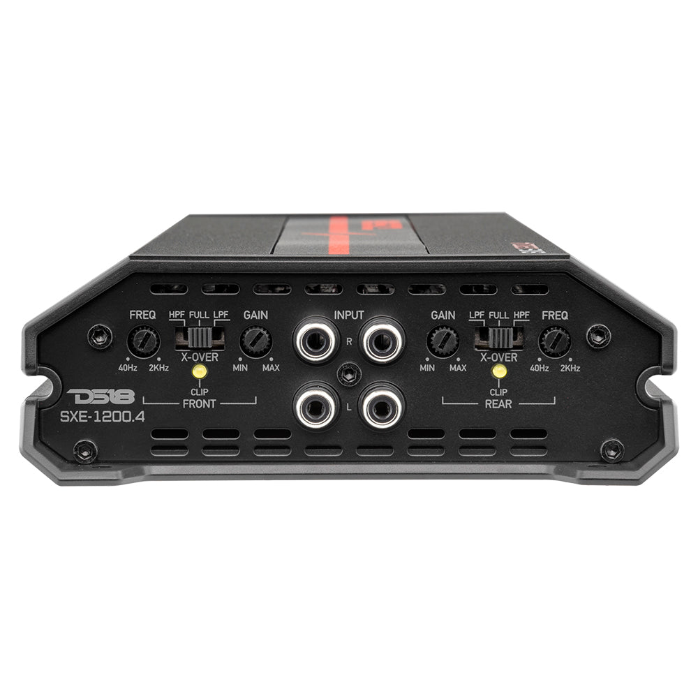 DS18 SXE 1200.4 Class A/B 4-Channel Full-Range Car Amplifier 4 x 60 RMS @4 Ohm 1200 Watts