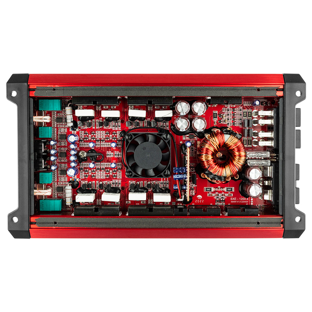 DS18 SXE Class A/B 4-Channel Full-Range Car Amplifier 4 x 60 RMS @4 Ohm 1200 Watts