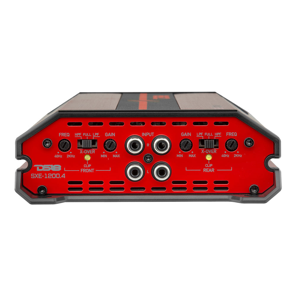 DS18 SXE Class A/B 4-Channel Full-Range Car Amplifier 4 x 60 RMS @4 Ohm 1200 Watts