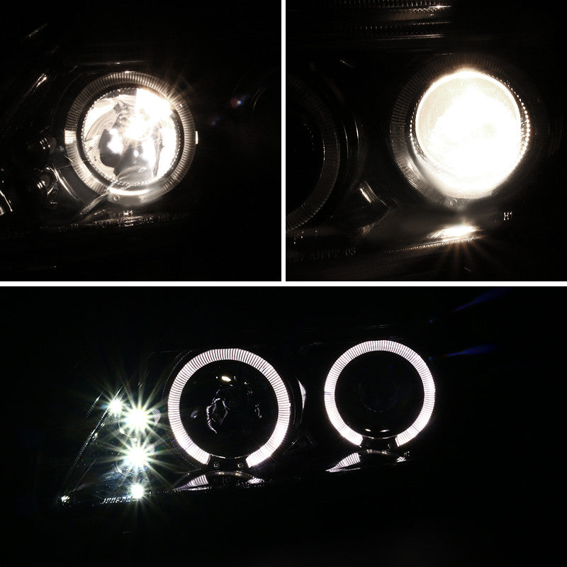 Spec-D 05-10 Scion Tc Dual Halo Projector Headlights Black