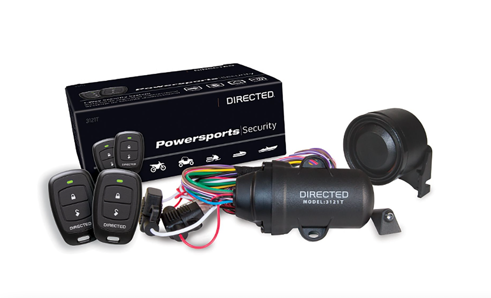 Directed 3121T Powersports 1-Way Security alarm system, Secure your Motorcycle, ATV, UTV, Boat and Snow Mobile.