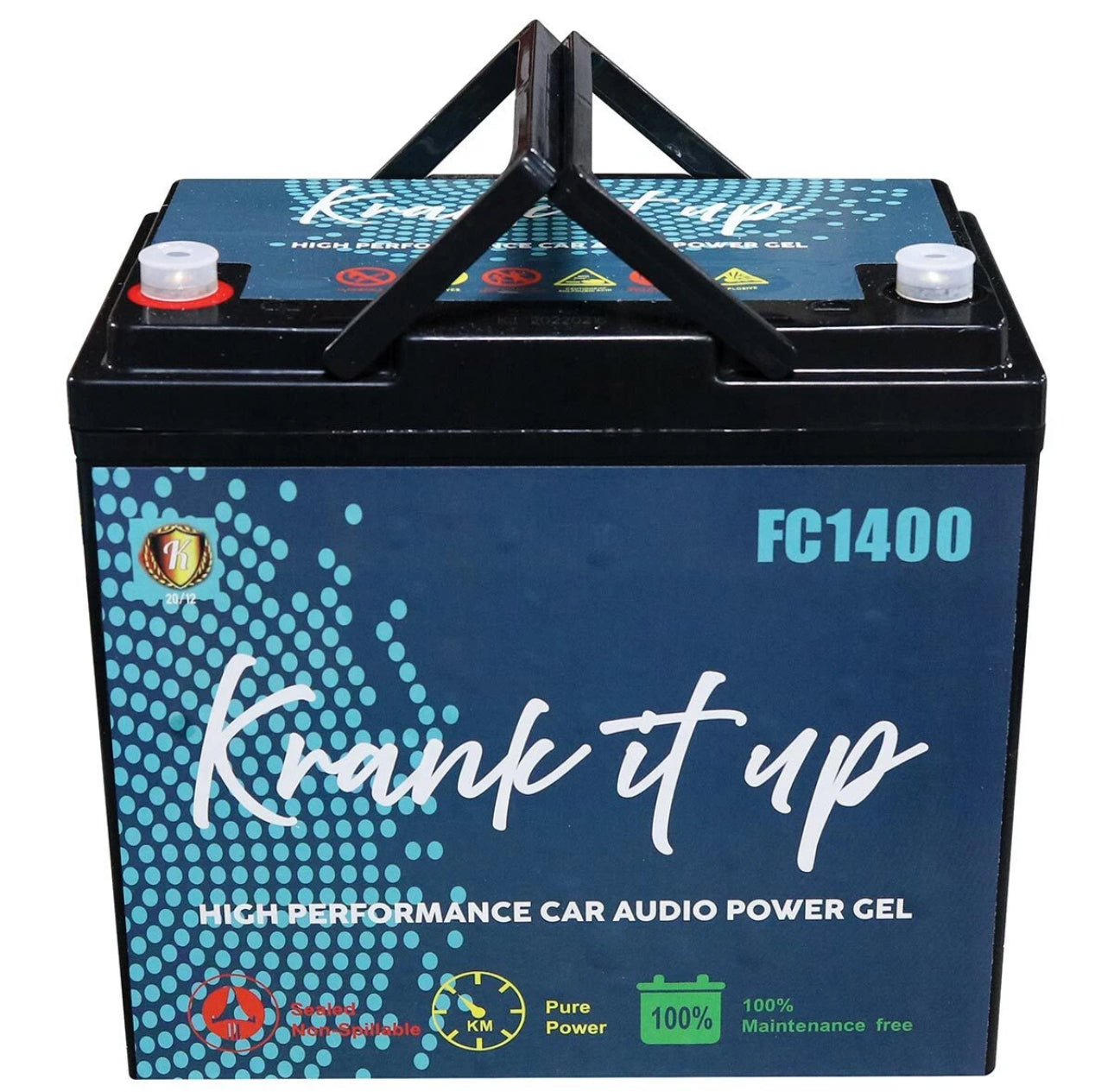 KRANK IT UP FC1400 12 VOLT 1500 WATTS / 60 AMP HOURS CAR AUDIO AGM Power cell Battery