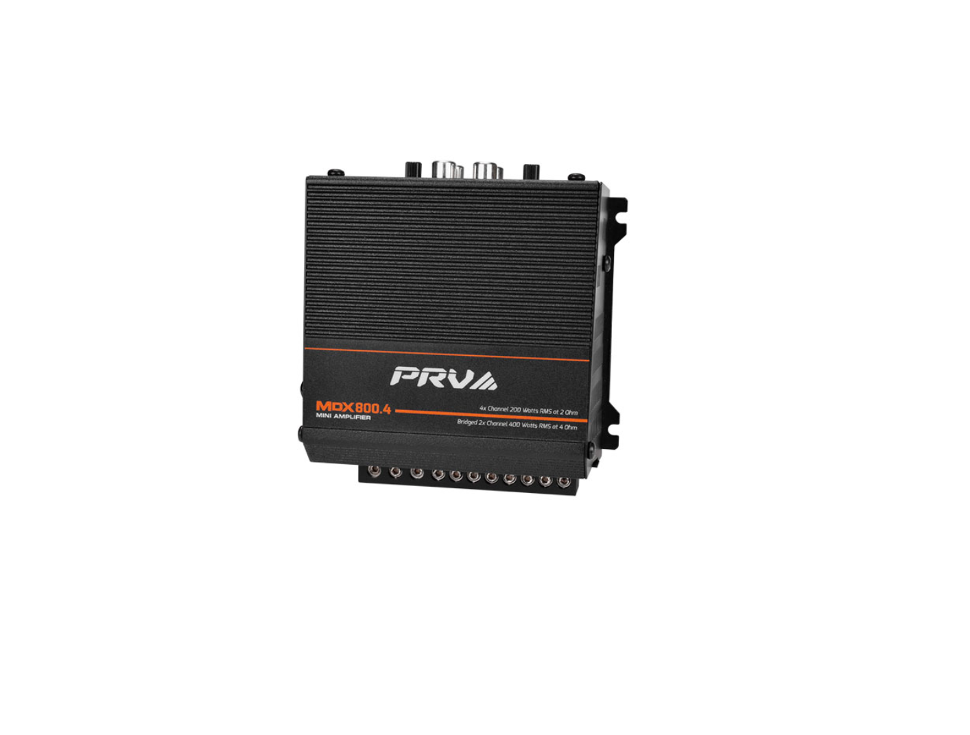 PRV Audio MDX800.4 2ohm Mini 4-Channel Amplifier – 800W RMS Compact Class D Car Audio Amp