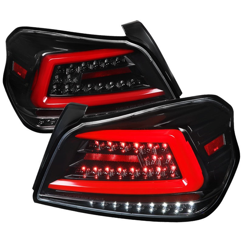 Spec-D 15-21 Subaru WRX Tail Lights Sequential Jet Black/Clear