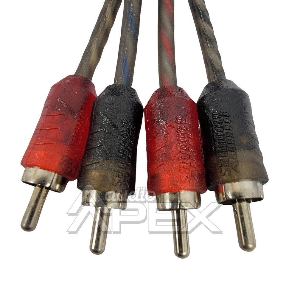 Sundown Audio 25 ft. 4 Channel Budget RCA Interconnect Cables (SB Series)