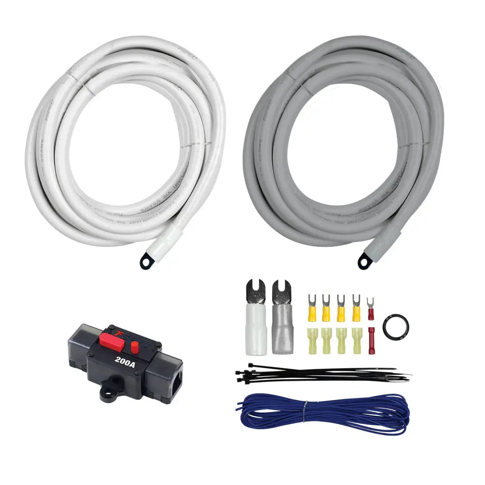 T-Spec V10-S1001 v10 Marine Grade 10FT 1/0 AWG AMP Kit with Circuit Breaker