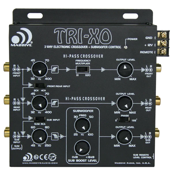 TRI-XO - 3 Way Electronic Crossover 18dB