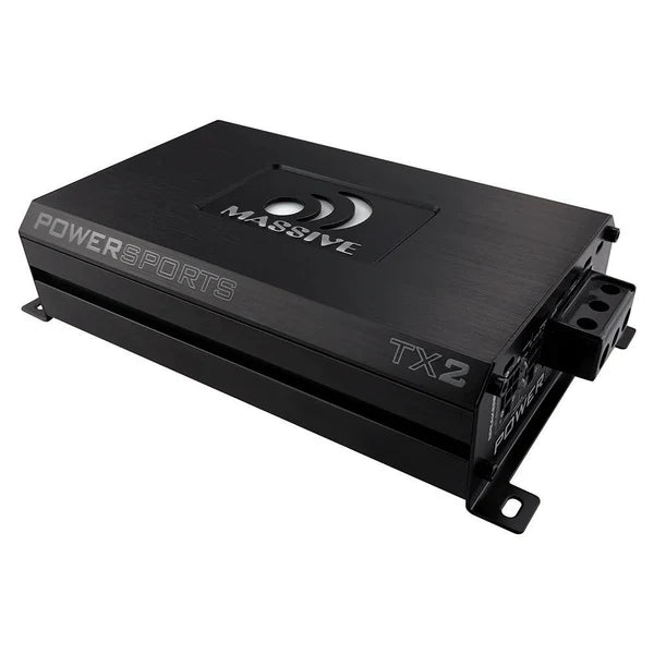 Massive audio TX2 - 120 Watts X 2 RMS @ 4 Ohm Full Range Bluetooth Marine Amplifier