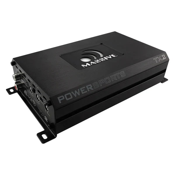 Massive audio TX2 - 120 Watts X 2 RMS @ 4 Ohm Full Range Bluetooth Marine Amplifier