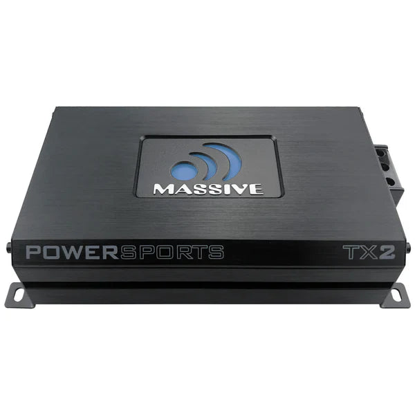 Massive audio TX2 - 120 Watts X 2 RMS @ 4 Ohm Full Range Bluetooth Marine Amplifier