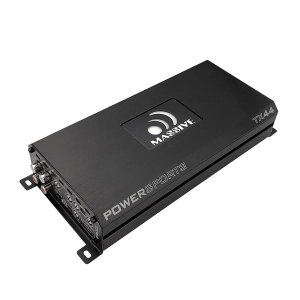 Massive audio TX44 - 120 Watts x 4 @ 4 Ohm RMS 4 Channel Bluetooth Marine Amplifier