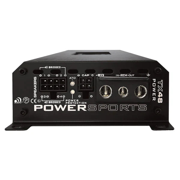 Massive audio TX48 - 200 Watts x 4 @ 4 Ohm RMS 4 Channel Bluetooth Marine Amplifier