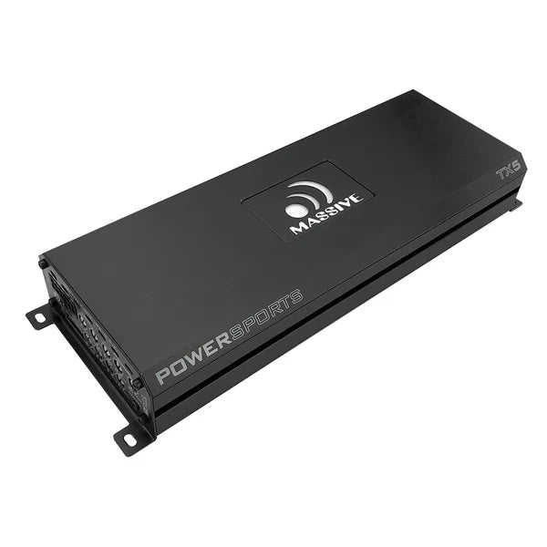 Massive audio TX5 - 120 Watts RMS x 4 + 300 Watts @ 2 Ohm Full Range Bluetooth 5-CH Marine Amplifier