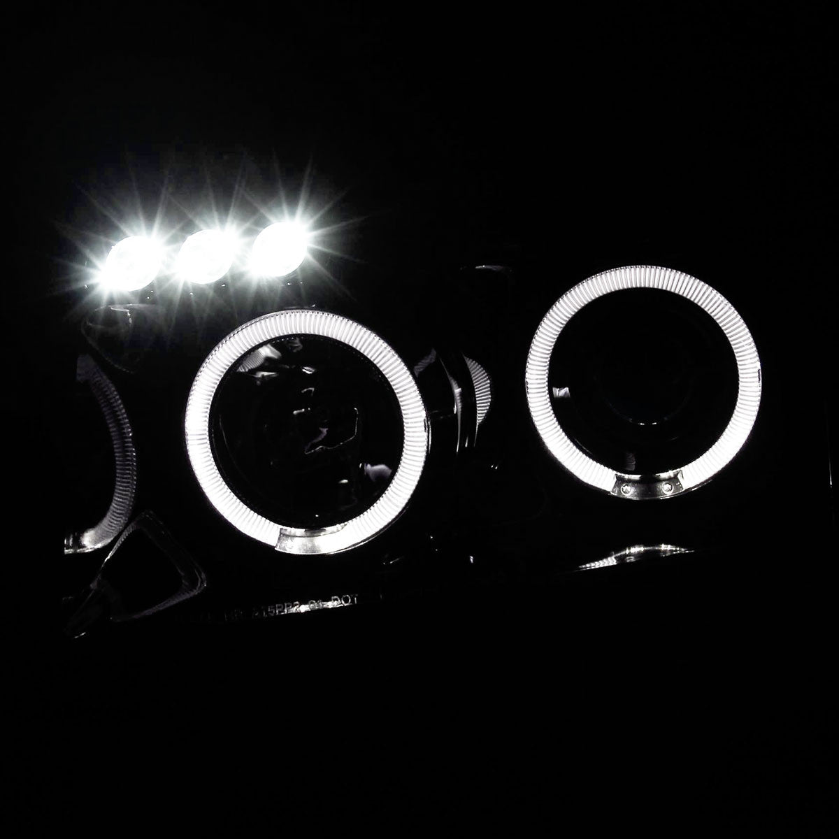 Spec-D 04-15 Titan Dual Halo LED Projector Headlights Black