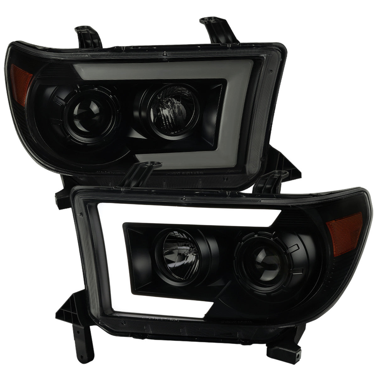 Spec-D 07-13 Tundra 08-17 Sequoia Sequential Headlights Black/Smoked