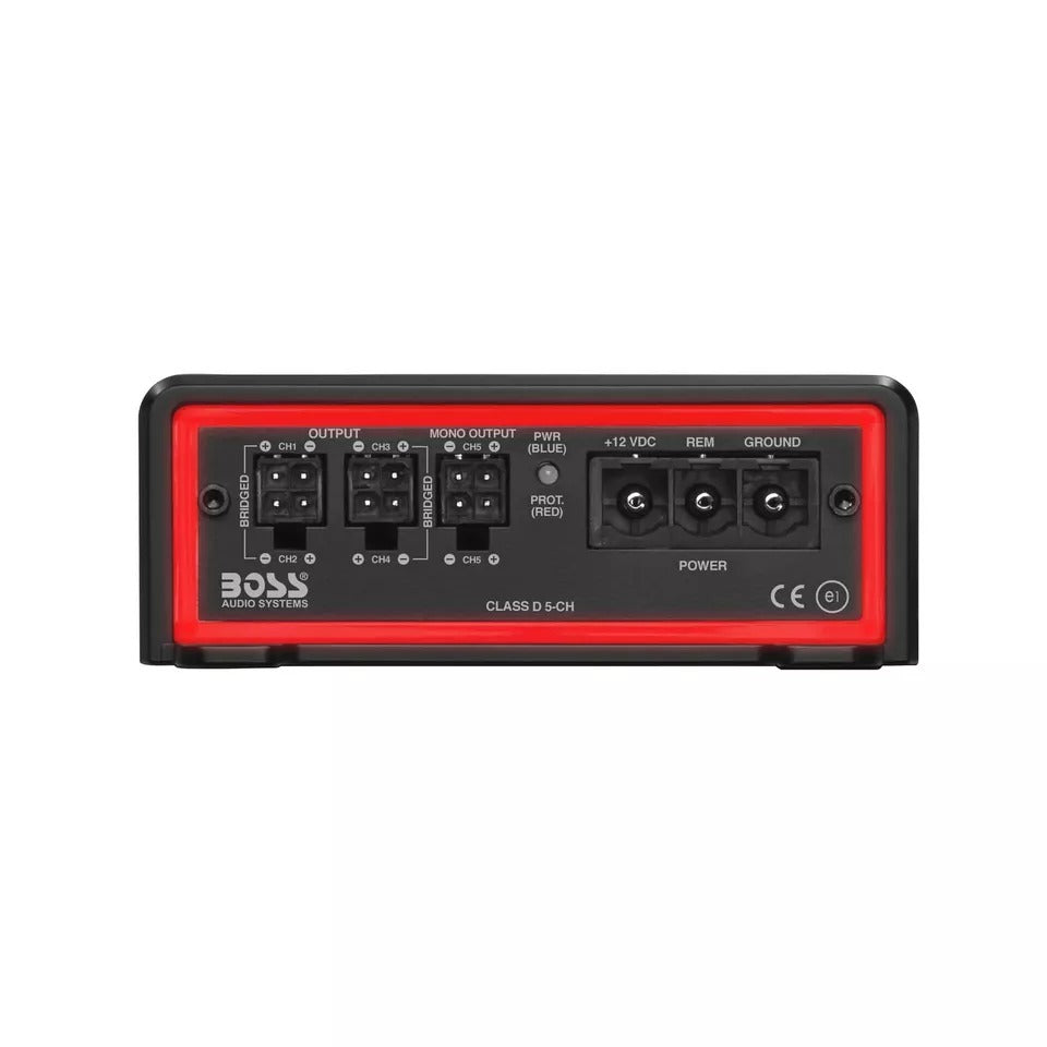 Boss Audio BE2200.5D 5-Channel 2200W Max 2 to 8-Ohm Full Range Class-D Amplifier