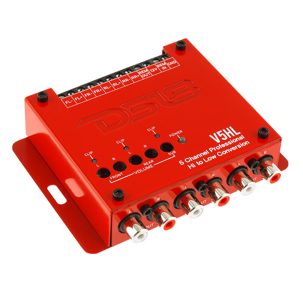 DS18 Hi/Lo Converter 5-Channel with 12 Volt Trigger Output (Remote out)