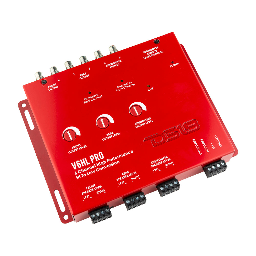 DS18 Hi/Lo Converter 6-Channel with 12 Volt Trigger Output (Remote out)
